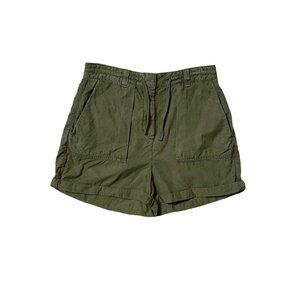 Topshop Olive Green Utility Shorts Size 6
